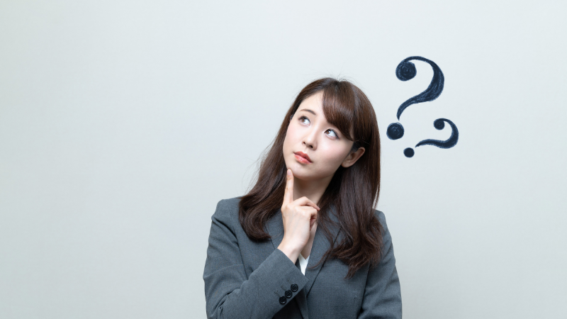 女性 クエスチョンマーク